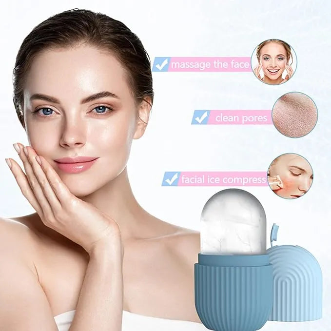 Premium Ice Roller for Face & Eyes – De-Puff, Tighten & Glow