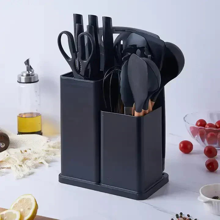 19-Piece Premium Kitchen Utensils & Knife Set