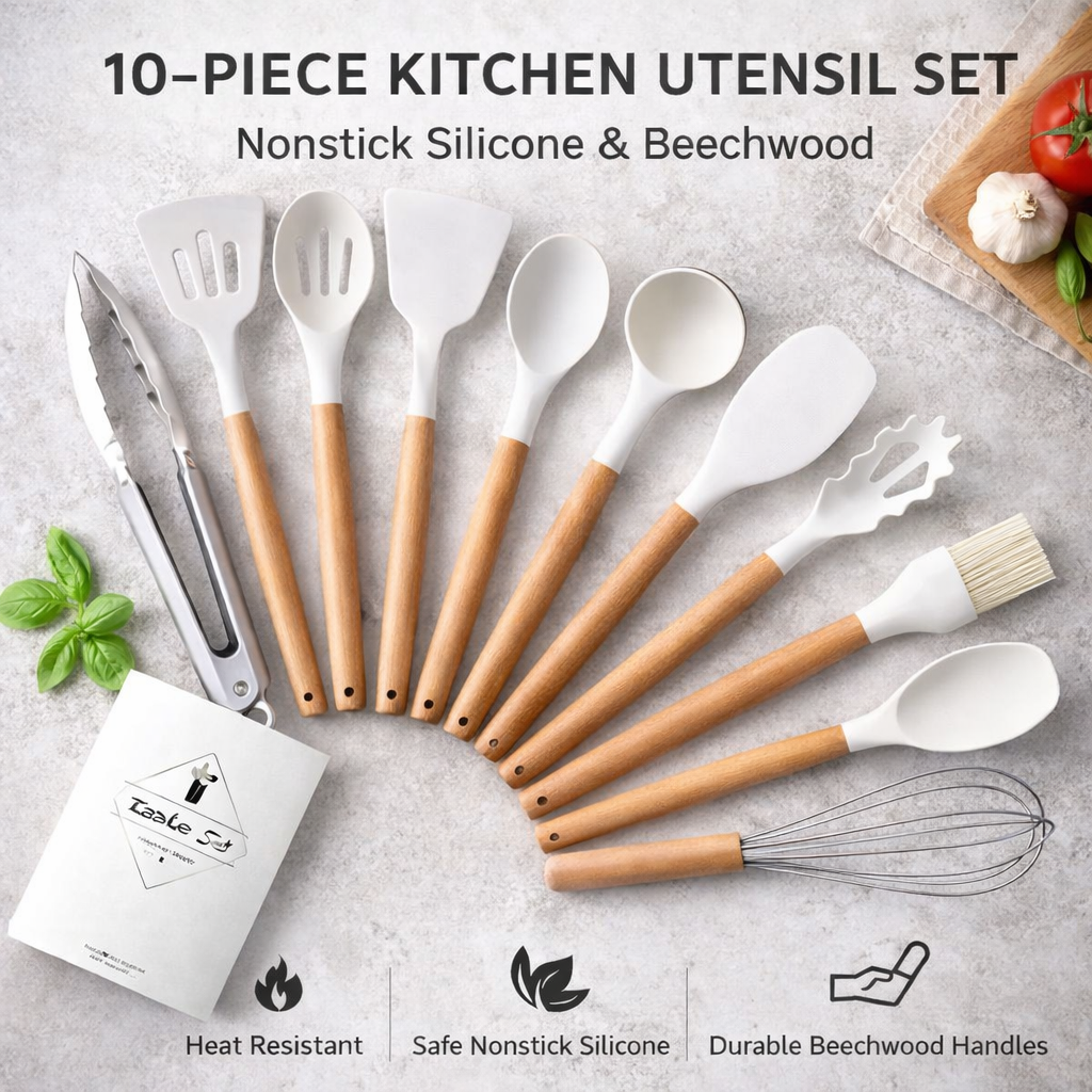 12-Piece Premium Kitchen Utensils Set