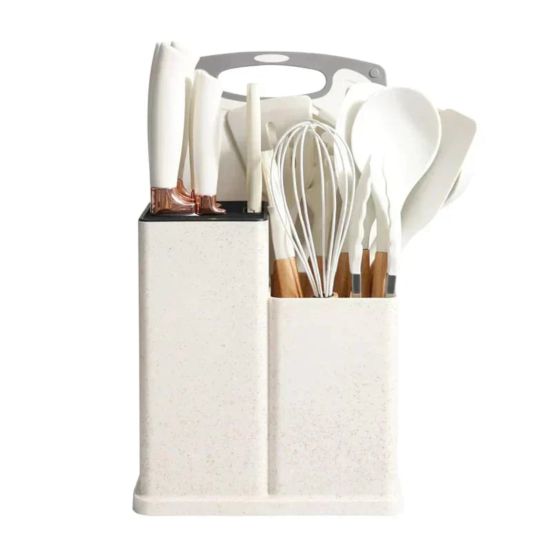 19-Piece Premium Kitchen Utensils & Knife Set